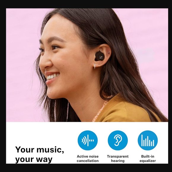 Sennheiser CX Plus True Wireless Bluetooth Noise Cancellation Earbuds - Picture 4 of 16